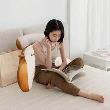 NetHong 2in1 Bed Reading Backrest Pillow Support Cushion Lumbar Back Rest Chair Mat Arm,Super Soft Plush Backrest Pillow Bed Cushion Support Reading Back Rest Arm Chair, Bed Cushion Large Backrest Cushion Pillow Girls Sleep Sofa Lumbar Protection,Mother's Day Gifts,A Perfect Gift For Mother - Yellow (Corgi) - View 4