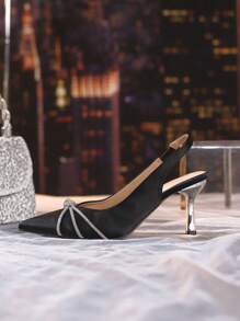 New Women High Heel Mid Heel Not Tired Pointed Toe Fashion Versatile Pumps