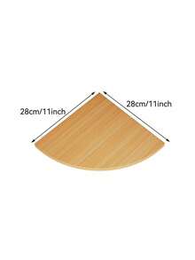 1 Máy Tính Nổi Kệ Tiết Kiệm Không Gian Góc Có Giá Để Đồ Treo Tường Cho Phòng Ngủ Phòng Khách Phòng Tắm Nhà Bếp - màu nâu - Xem 16