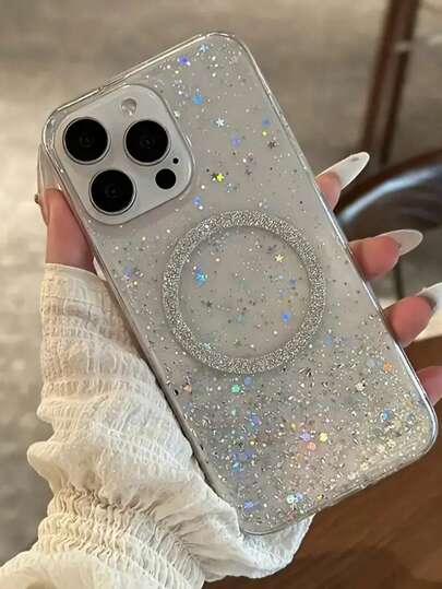 亮片礼品套装（屏幕保护膜）闪亮奢华手机壳适用于 Apple 6/7/8/X/XS/XR/11/12/13/14/15/16/16e、S22/23/24/25/S24 FE/S25 EDGE、A04/05/06/A14/A15/A16/A24/A25/A34、Redmi Note 7/8/9/10/11/12/13、Redmi 9/10/12/13C、Honor X、HW、Realme C53 C55 防水防震防摔防刮