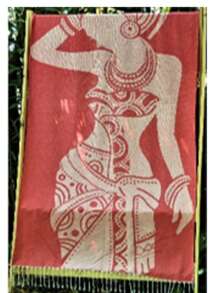 Afro Woven Peshtemal Beach Towel Bath Sheet, 100x180 Cm - Red - View 1