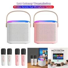 NetHong Kdis Mini Karaoke Machine, Portable Karaoke Speaker With 2 Wireless Microphones - Multicolor - View 2
