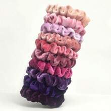 6 Stück bunte Samt Scrunchies, Haargummis als Haarschmuck für Frauen, schonende Haargummis, Haargummis, Haargummis