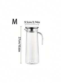 1pc Cold Water Jug With Tap And Removable Filter - Home Kitchen, Camping, Party Beverage Dispenser, Clear Plastic Beverage Container With Handle, Portable Water Bottle, Kitchen Essential, Fashion Design, Lid Design - Multicolor - View 14
