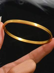 1/3pcs Versatile, Simple And Elegant Women's Fashion Four-Leaf Clover Zirconia Bracelet Set, 18K Gold-Plated Mirror Polished, Vacuum Electroplated, Waterproof And Not Easy To Fade Stainless Steel Bracelet Set, Women's Jewelry, Suitable For Women's Gatherings, Daily Wear,