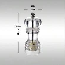 Manual Pepper Grinder, Peppercorn, Sea Salt & Spice Condiment Grinder