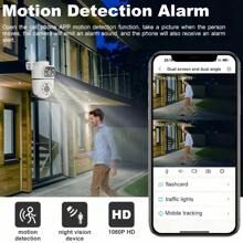 1 Unit Of 4MP (2MP + 2MP) Dual-Lens/Dual-Monitor Picture Intelligent Surveillance Camera, Powered By USB Data Cable, 2.4G Wireless WIFI Network Dual-Eye High-Definition Full-Color Night Vision Camera, Two-Way Voice, Motion Detection, Email Alert, Video Playback, Remote Viewing, Push Alert, Easy To Use, Suitable For Home, Office, Garden, Indoor/Outdoor