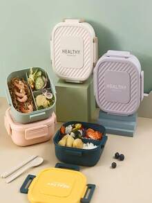 Practical Children's Lunch Box Kit With Cup And Thermal Bag For Transport To School And Work - Rosa Pálido - Ver 8