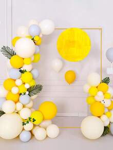 1 Set Square Metal Arch Frame, Can Support Balloon Arch, Suitable For Wedding Decoration, Anniversary Decoration, Birthday Party Backdrop, Baby Shower Decoration, Gender Reveal Party Decoration, Home Decor, Yard Decor, Bachelor Party Decor, Outdoor Lawn Arch Decor, Wedding Decor, Birthday Gift, Birthday Decoration, Fake Flower Arch Decor With Cling Film, Party Favor - Metal Arch - View 4