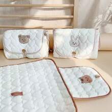 1 件折叠式婴儿尿布更换垫便携式防水垫