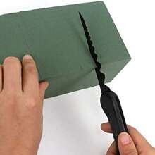 1pc Green Floral Foam, Rectangular Shaped Floral Craft Base, Suitable For Wedding Floral Decor Accessories