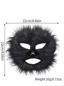 1 pièce Fausse moustache et sourcils réalistes, convient pour Halloween, Noël, Nouvel An, costume de bal masqué, fête de festival