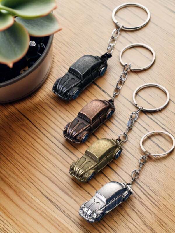 Car Model Keychain Pendant Vintage Car Metal Model Pendant Creative Small Gift Versatile Accessory Decor Backpack For School