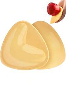 Cuscinetti adesivi push-up ultra per reggiseno, inserti per reggiseno adesivi su entrambi i lati, reggiseno adesivo per reggiseni sportivi e costumi da bagno (Media, Beige)
