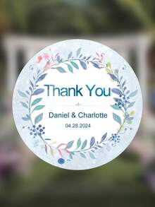 Personalized Thank You Stickers, Round Thank You Stickers Wedding Birthday Party Business Shower, Party Favor Labels, Candle Favor Stickers,A Sweet Thank You Stickers, Party Favor Tags, Wedding Gift Bag Back To School Gift. Wedding Favor Ideas, Bridal Shower Favors, Modern Minimalist Stickers - Multicolor - View 24
