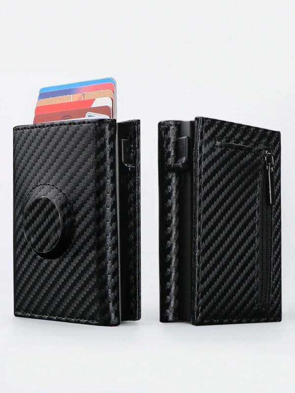 Men's Slim RFID Wallet - Scratch-Resistant Matte Credit Card Holder With Money Clip, Easily Removable Cards, Business Style Microfiber Faux Leather, Business Business Style