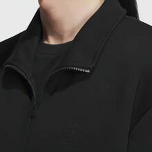 Adidas NEO 男士针织立领夹克多功能运动外套 - 黑色 - 查看 8