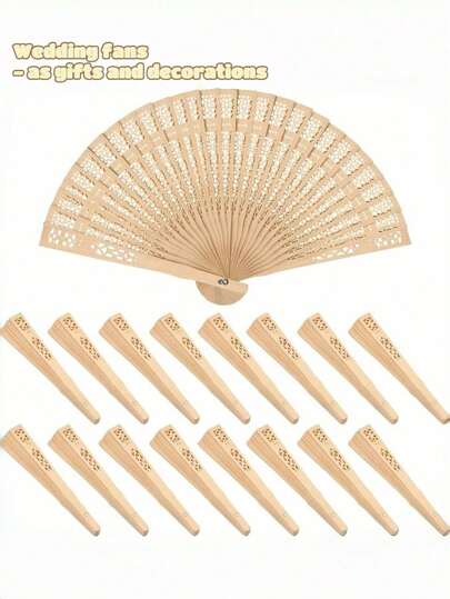 40/30/20/10 piezas Abanico de boda de madera, abanico plegable de madera personalizado con talla, con bolsa de organza, abanico de madera elegante para obsequios de boda, actuaciones de fiestas nupciales, regalos para invitados, temporada nupcial, perfecto para bodas, despedidas de solteras, cumpleaños y decoración del hogar