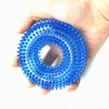 1 Pc Squeaky Interactive Dog Chew Toy, TPR Material For Teeth Cleaning, Multi-Color For Indoor And Outdoor Use