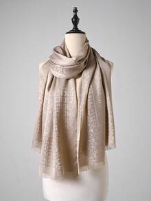 1 chiếc khăn choàng cổ họa tiết hình học tối giản cho nữ, khăn choàng nhẹ đa năng cho mọi mùa, khăn trùm đầu thanh lịch cho trang phục - Nhiều màu - Xem 17