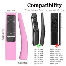 Funda protectora de silicona con diseño vertical, compatible con el control remoto curvo de Smart TV serie BN59, que brilla en la oscuridad, ligera, antideslizante, para el Día de la Mujer, artículos de viaje, recuerdos de boda, Y2k, dormitorio, accesorios de coche para mujeres, decoración de cocina - Multicolor - Ver 2