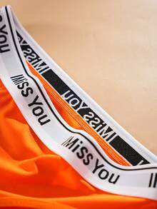 APRSEA 3pcs Random Ladies Solid Color High Waisted Panties Sport Casual Commuter Triangle Pants - Multicolor - View 7