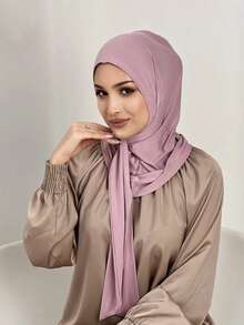 1 件女士纯色巴拉克拉法帽头巾，带抽绳，弹性头巾，透气舒适，适合日常生活、运动、瑜伽、健身和时尚服装 - 彩色 - 查看 15