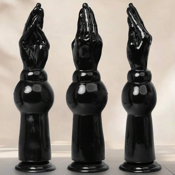 Black Color Long Super Large Prosthetic Arm Alien PVC Dildos, Soft Flexible Big Fisting Anal Plays Butt Plugs With Strong Suction Cup, Base Easy To Enter Clean Huge Anal Expansion Device Unisex Anus Masturbator, Female Vaginal Hand G-Spot Massager Lesbian Gays Games Funny Sexy Tools