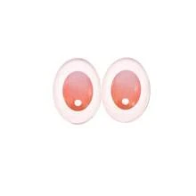 10pcs (5pairs) 18x25mm Oval Glass Crystal Eyes Flat Bottom Stuffed Eyeball Doll Accessory DIY Crafts Gift Animal Eyes Doll Making