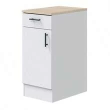 Miroytengo Conjunto de Muebles de Cocina Kira Completa Estilo Nórdico en Blanco Brillo y Roble Canadian - Blanco - Ver 7