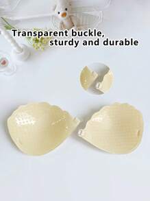 1pc Push Up Lace Invisible Push Up Bra With Randomly Attached Transparent Straps For Women Wedding Dresses, Suspenders, Bras - Suitable For Suspenders, Dresses, Bodysuits
