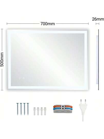 Bathroom Spiegel Lighting, LED Verlichting s, Dimmable, Tempered Glass Explosion Proof, Touch Switch, Memory Function, Fog Free, view 6