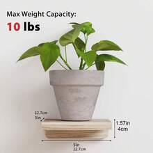 4pcs Floating Shelves With Invisible Mounting Brackets, Suitable For Living Room, Bedroom, Bathroom, Home And Kitchen Decor - 5-Inch Wall Shelves To Display Photos, Trophies - Rustic Brown - View 8