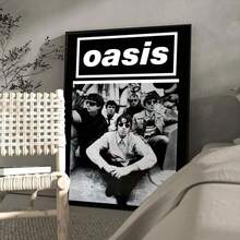 1pc Wall Arts Posters Optional Frame Pop Band T-The R-Rain Cool O-Oasis Poster Classic Vintage Posters HD Quality Wall Art Retro Posters For Home Room Wall Decor - Multicolor - View 17