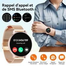 1.39 Inch Round HD Display 210mAh Battery Women' Smart Watch For Mother Gift With Call(Receive/Make Call)Ai Voice/Music Player,/Fitness Watch For Women Activity Tracker Men's Smart Watch With Multiple Modes Sports For Andorid IOS
