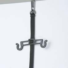 Curve Flip Flop Rack Organizer |   Holds 9 Pairs |   Over Door Organizer |   Space Saving Shoe Rack |   Adjustable Hooks |   Organize Flip Flops, And Oofos |   Black - 1 - 查看 4