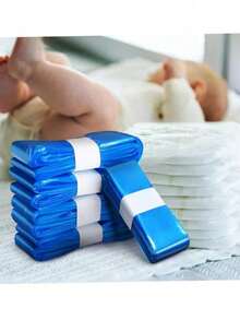 6pcs Refill Diaper Disposal Bags, Diaper Pail Liners, Odor-Proof Thick Diaper Trash Bags, Suitable For Genie/Angelcare Diaper Pails (Random Color, Scented) - Multicolor - View 1