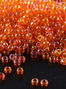GO2CJBEADS 10 جرام جودة جيدة من حبيبات الزجاج الشفافة بقياس 2 ملم بألوان نمط لتصنيع المجوهرات