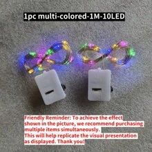 1/5 pezzi Luci a fata a LED, batteria a bottone (batterie incluse), luci a filo di rame in piccola scatola bianca, luci a filo di rame, lampade, luci LED, luce notturna, illuminazione, luce per libri, luci LED per camera, illuminazione decorativa per feste, camera da letto, giardino, feste, matrimoni, decorazione per stanza, decorazione per matrimoni, decorazione natalizia, luci da favola, alberi da giardino, Natale, decorazione per feste di matrimonio a filo di rame, decorazione di Ognissanti, decorazione natalizia