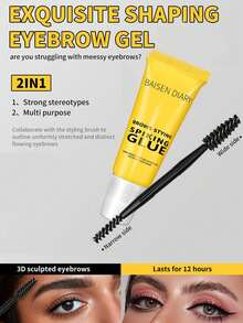 眉毛造型胶 - 透明眉毛定型凝胶，眉毛修复凝胶，防水防汗眉毛修复液眉毛造型美容院家用化妆品 - 1PC - 查看 4