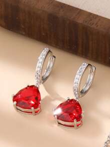 Charming Girl Crystal Zirconia Shinny Earring Necklace Set For Party Gift