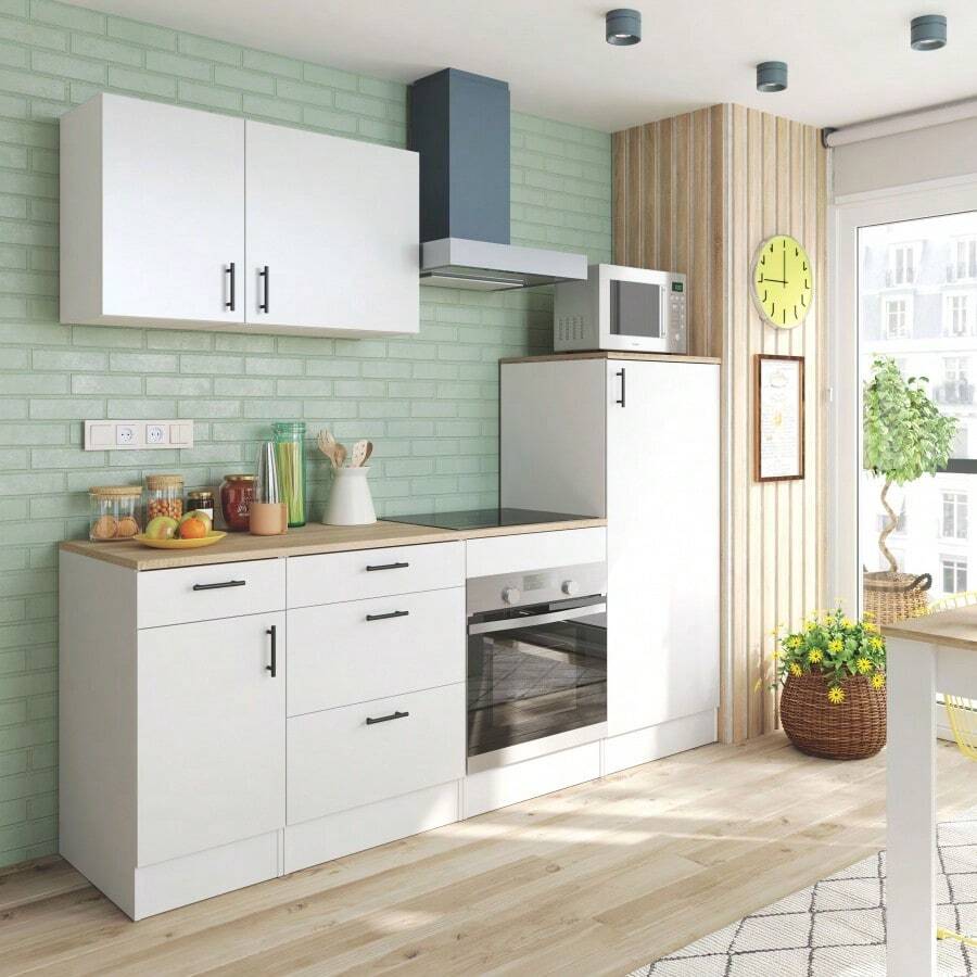 Miroytengo Conjunto de armazenamento de cozinha - Branco - Ver 1