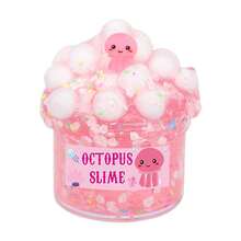 1pc 100ml Butter Slime, Mooing Cow Scented Transparent Slime Birthday Gift, Soft & Non-Sticky DIY Slime Kit Party Favor, Valentine's, Easter, Christmas, Halloween Filler [Random Stickers] - Ocean Bubbles - View 11