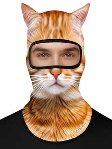 Musion 1/2/3pcs 3D Cat Ski Balaclava Sheisty Face Mask With Ears - Multicolor - View 6