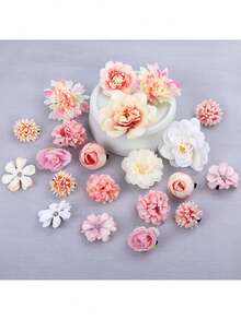 21pcs Bohemian 3D Rose Flower Hair Clips Set, Suitable For Sweet Girls To Wear In Daily Life Or As Bridal Wedding Party Headwear, Romantic Gift For Women/Girls, Purple And Pink Boho, Pink Accessories Valentine's Day Valentines Summer Claw Clips Hair Claws Hair Barrettes, School Stuff, College, Pink Hair Clips, Vacation Outfits Woman, Hair Accessories, Spring, Hairpin,Holiday,Travel - Multicolor - View 17