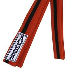 Amber Fight Gear Premium Karate Belt, 100% Cotton Canvas Martial Arts Belt For Karate, Taekwondo & Judo