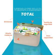 2-Tier Multifunctional Emergency First Aid Kit Organizer For Emergency Kit Bag - 白色 - 查看 6