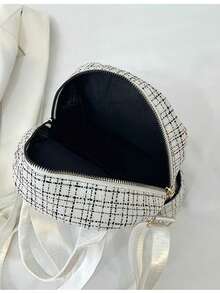 Korean Style Large Capacity Student Backpack, Plaid Pattern, Fashion, Versatile, Unique, Back To School Backpack - Multicolor - View 6