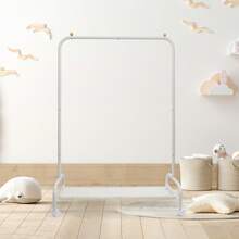 3 IN 1 Clothing Rack, Clothes Racks For Hanging Clothes With Wheels And Bottom Storage Shelf, Small Garment Rack Kids Dress Up Storage Wardrobe For Coats, Skirts, Dance Costume - 白色 - 查看 7