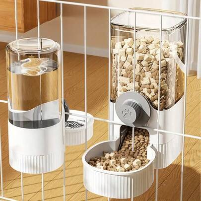 1pc Hanging Pet Water Feeder Bowl, Moisture-Proof For Dogs & Cats, Can Be Mounted On Cage